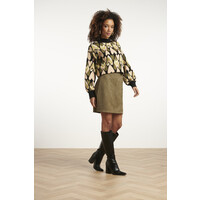 Smashed Lemon Knit Trui Black Army