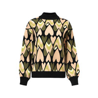 Smashed Lemon Knit Trui Black Army