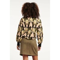 Smashed Lemon Knit Trui Black Army