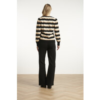 Smashed Lemon Knit Top Black Sand