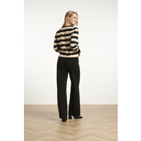 Smashed Lemon Knit Top Black Sand