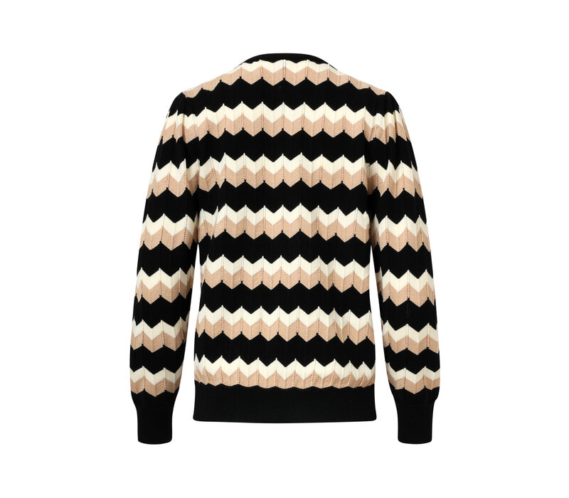 Smashed Lemon Knit Top Black Sand