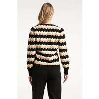 Smashed Lemon Knit Top Black Sand
