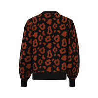 Smashed Lemon Knit Top Black Cognac