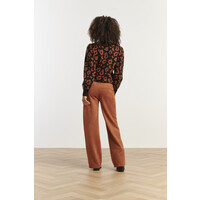 Smashed Lemon Knit Top Black Cognac
