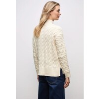 Street One Turtle Neck Cable Sweat Soft Beige