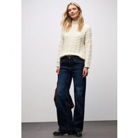 Street One Turtle Neck Cable Sweat Soft Beige