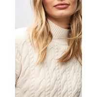 Street One Turtle Neck Cable Sweat Soft Beige