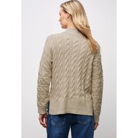 Street One Turtle Neck Cable Sweat Sanded Beige