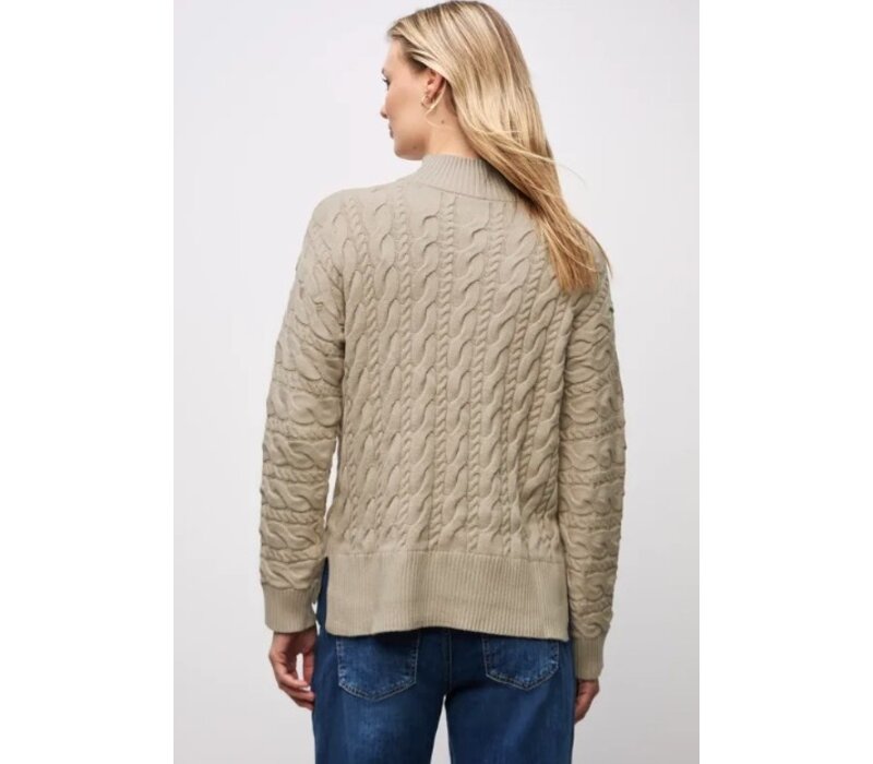 Street One Turtle Neck Cable Sweat Sanded Beige