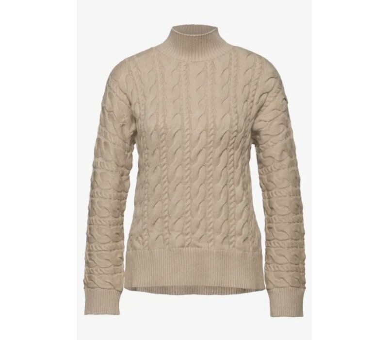 Street One Turtle Neck Cable Sweat Sanded Beige