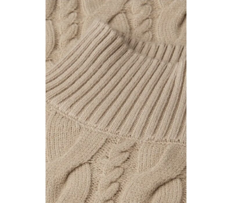 Street One Turtle Neck Cable Sweat Sanded Beige