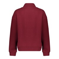 Geisha Sweater with Buttons at Shoulder Burgundy