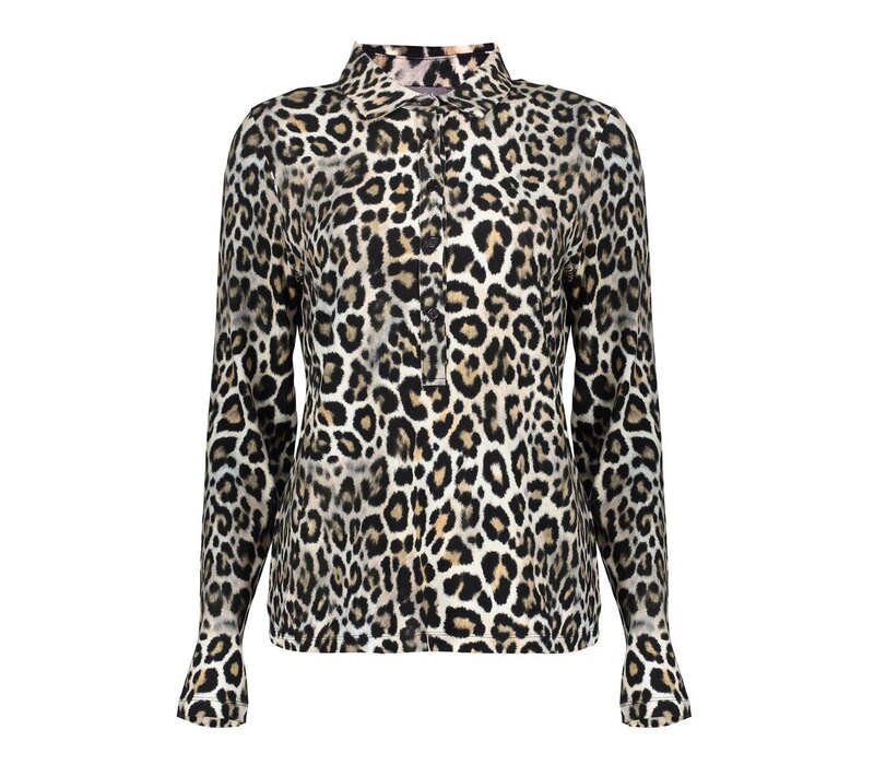 Geisha Blouse Jersey Black Sand