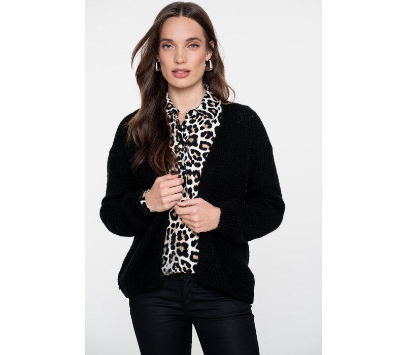 Geisha Blouse Jersey Black Sand