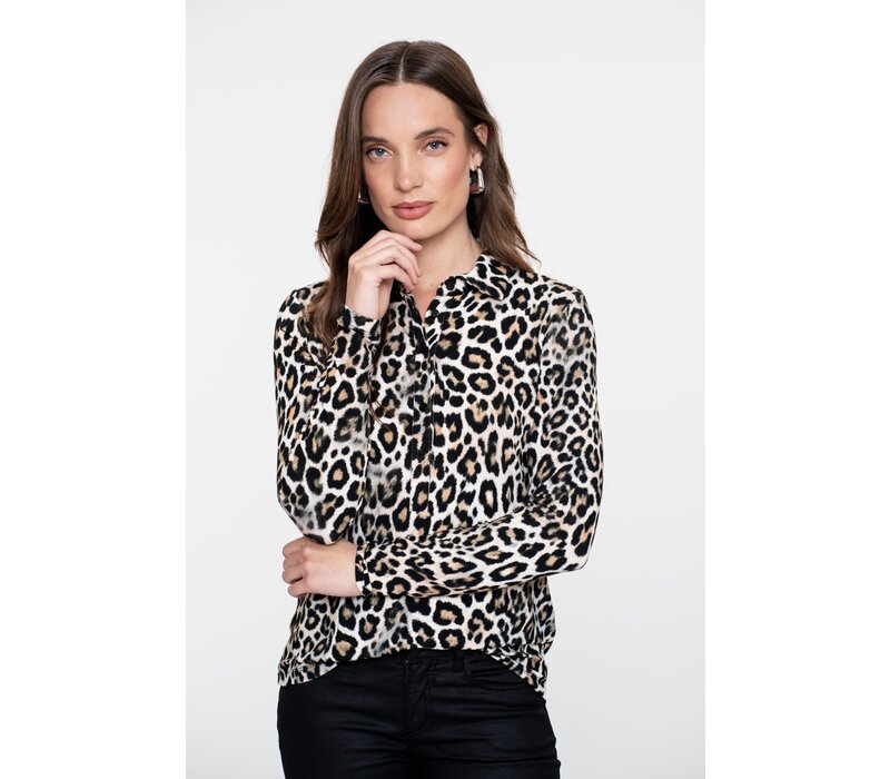 Geisha Blouse Jersey Black Sand