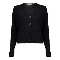 Geisha Vest Sequences Black