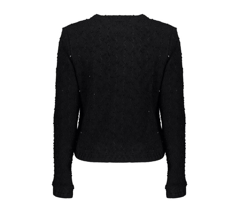 Geisha Vest Sequences Black