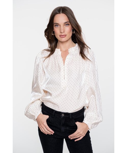 Geisha Geisha Blouse Shiny with Dots