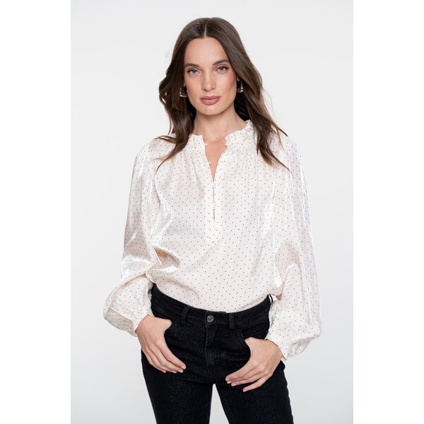 Geisha Blouse Shiny with Dots 