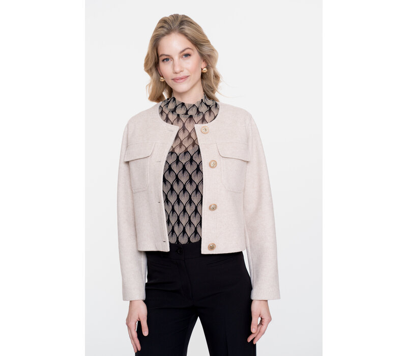 Geisha Top Mesh Off White