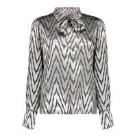 Geisha Blouse Animal Silver Silver Grey