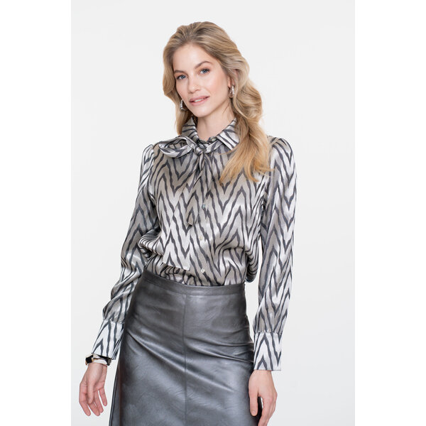 Geisha Blouse Animal Silver 