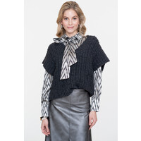 Geisha Blouse Animal Silver Silver Grey