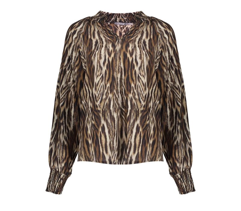 Geisha Top Animal Camel Black