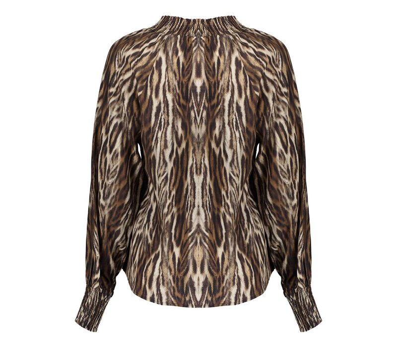 Geisha Top Animal Camel Black