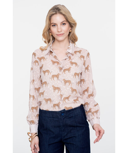 Geisha Geisha Blouse Animal Dots