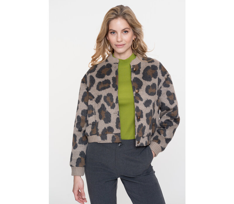 Geisha Bomber Jacket Camel Antracite