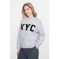 Geisha Pullover NYC Grey Black