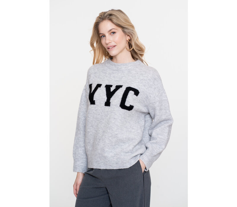 Geisha Pullover NYC Grey Black