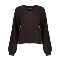 Geisha Pullover Lurex and Sequinces Brwon Copper