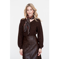 Geisha Pullover Lurex and Sequinces Brwon Copper