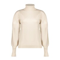 Geisha Pullover Col Pleated Shoulders Off White