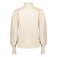Geisha Pullover Col Pleated Shoulders Off White