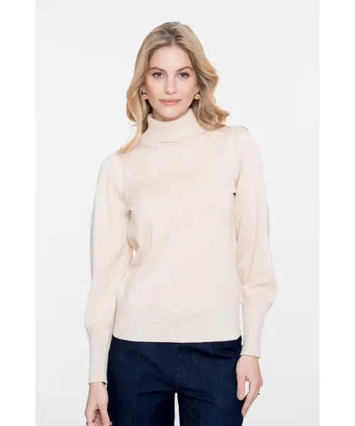 Geisha Geisha Pullover Col Pleated Shoulders Geisha Geisha Pullover Col Pleated Shoulders