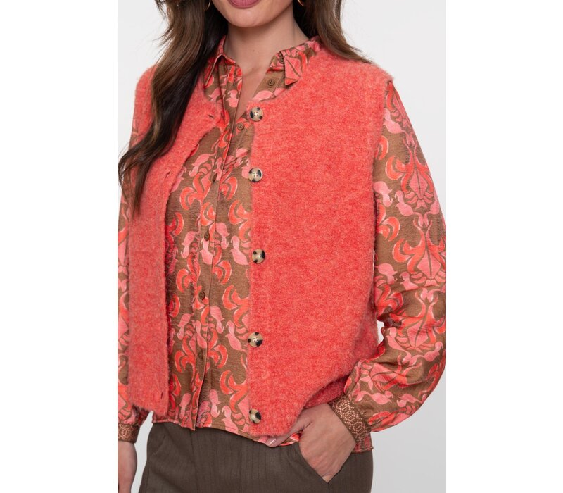 Geisha Spencer Boucle Salmon