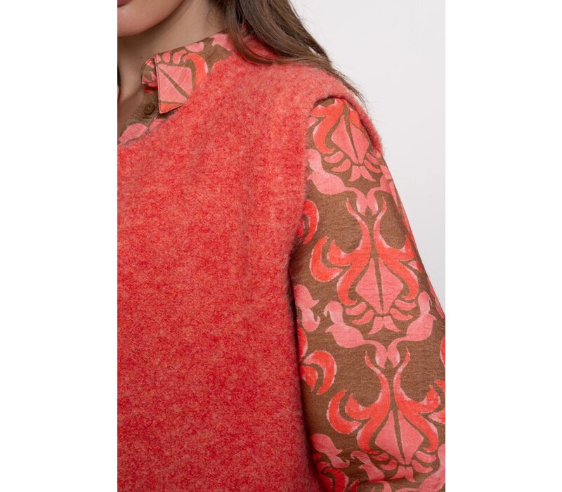 Geisha Spencer Boucle Salmon