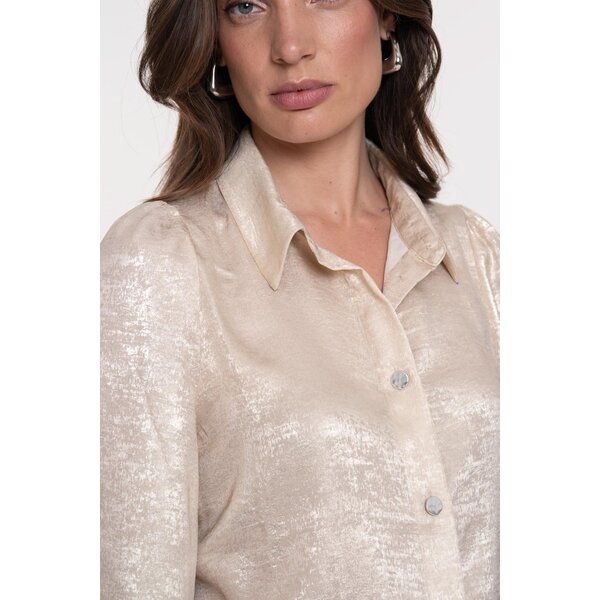 Geisha Blouse Shiny Velvet Look 