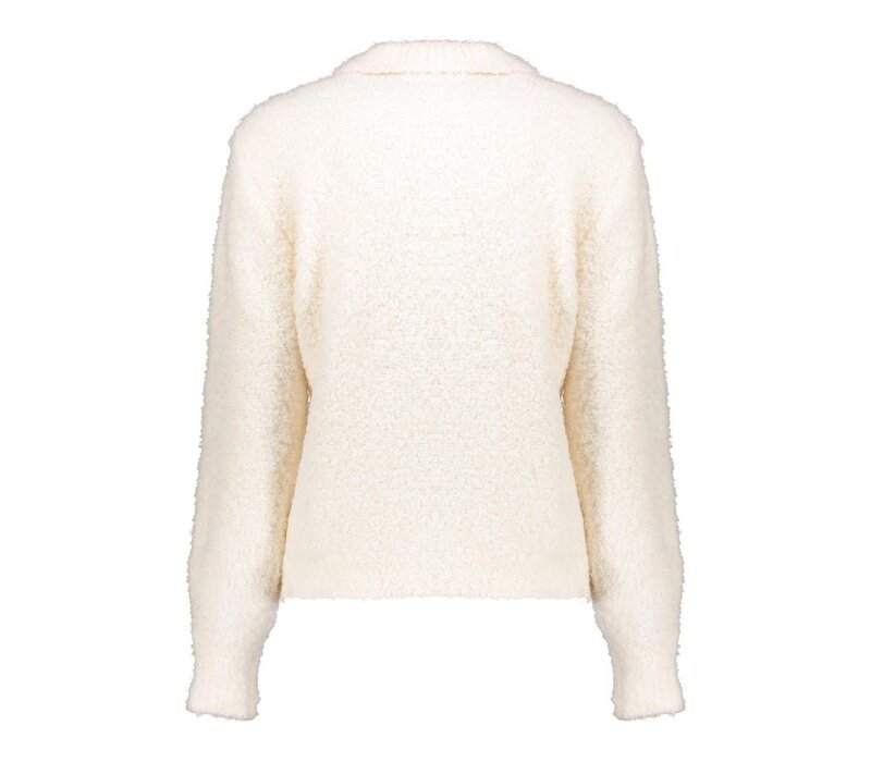 Geisha Cardigan with Collar Off White