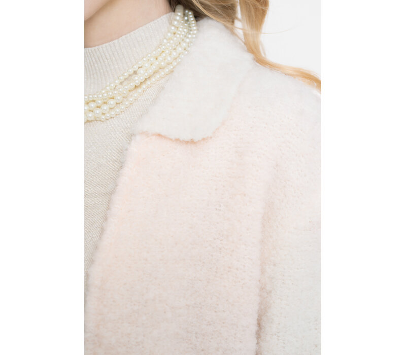 Geisha Cardigan with Collar Off White