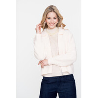 Geisha Cardigan with Collar Off White