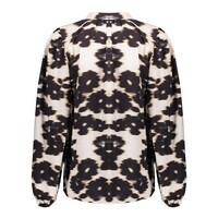 Geisha Blouse Flowers White
