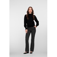 Geisha Flaired Pants Black Off White