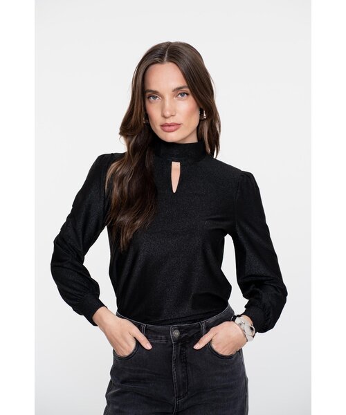 Geisha Geisha Top Col with Cut Out