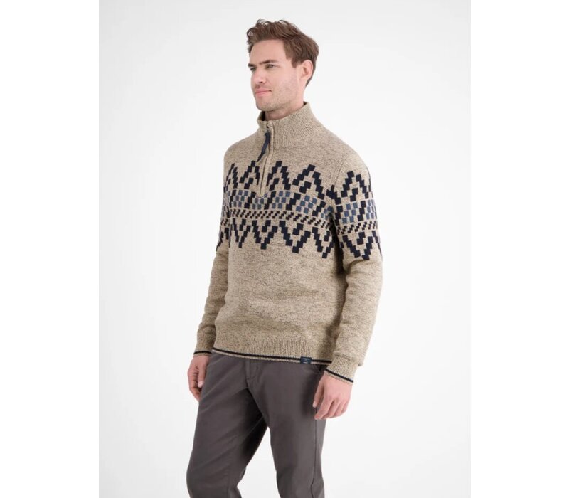 Lerros Gebreide Trui Tender Beige Melange