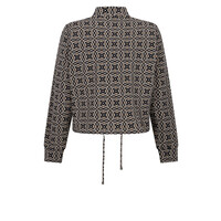 Zoso Printed Sport Jacket Black Camel